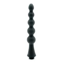 Silikon-Intimduschkopf gerippt, schwarz Silikon-Intimduschkopf gerippt, schwarz