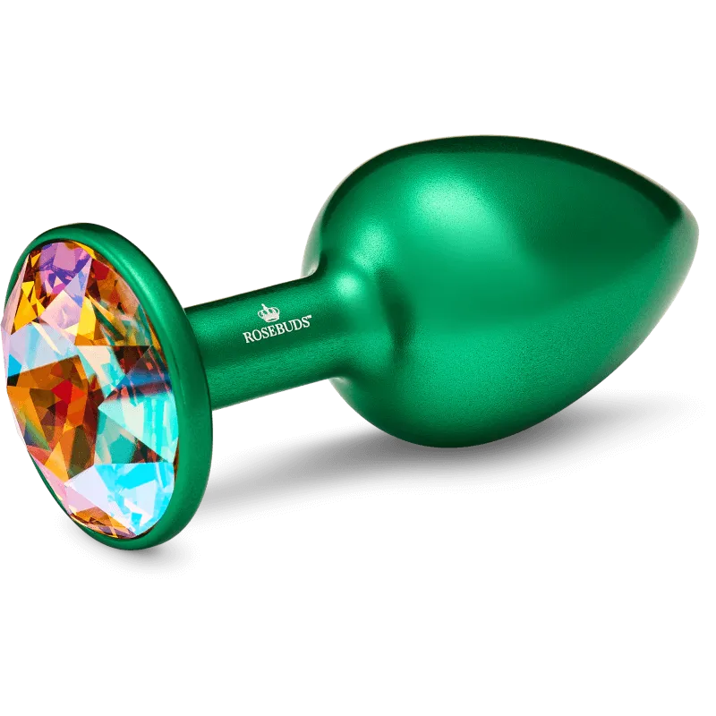Rosebuds™ - Medium Alu Grüner Kristall Rosebuds™ - Medium Alu Grüner Kristall