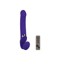 Vibrating Bendable Strap-On - Size L, 34 cm Vibrating Bendable Strap-On - Size L, 34 cm