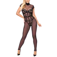 Transparenter Overall schwarz Transparenter Overall schwarz