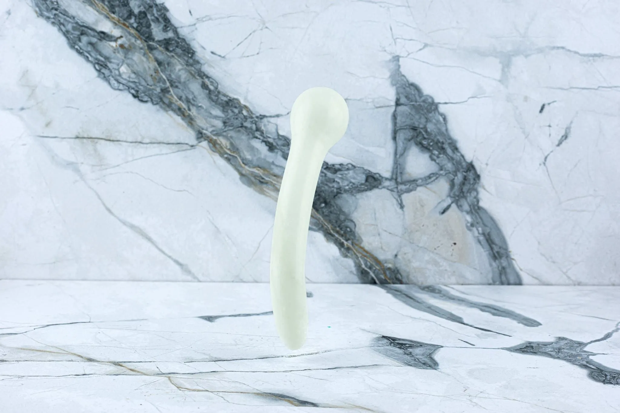 Kristall Dildo Olivia - Weiß Jade – Bild 2