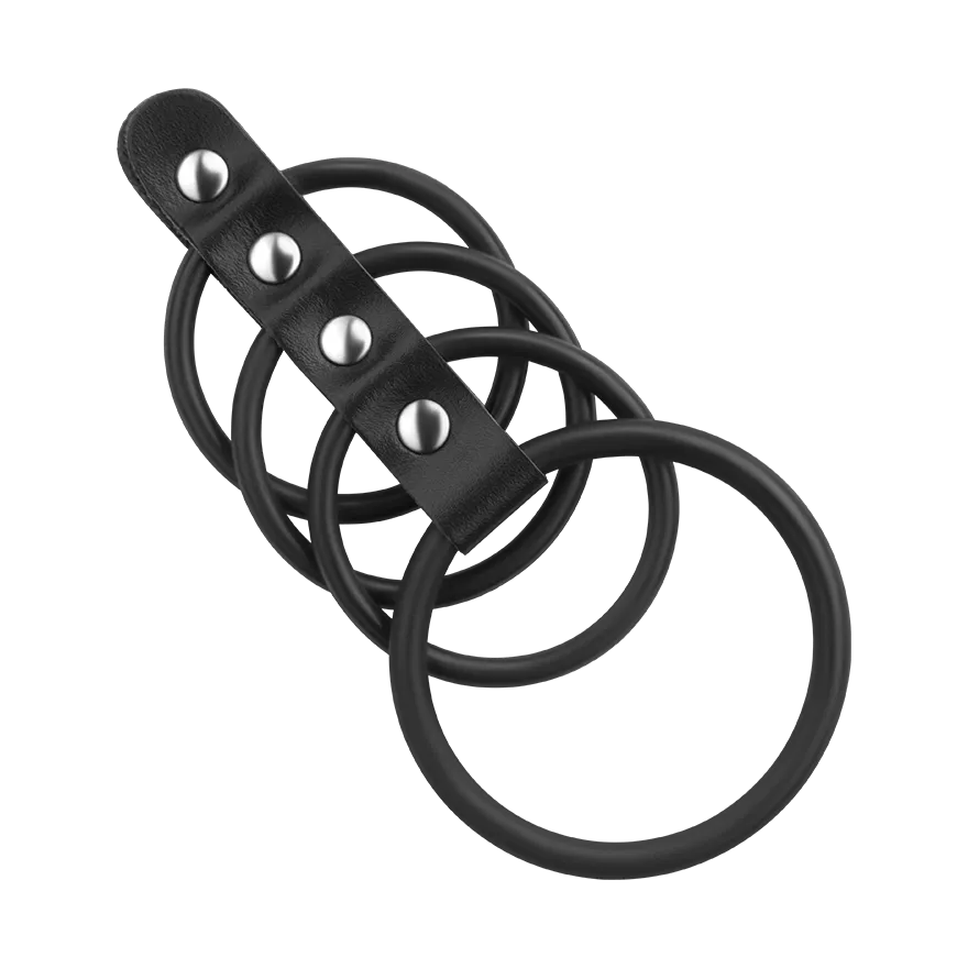 Penismanschette mit 4 Ringen, 4 - 5,5 cm Penismanschette mit 4 Ringen, 4 - 5,5 cm