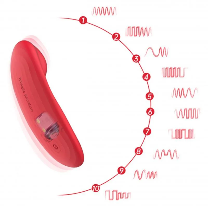 Magic Motion - App-gesteuerter Nyx Smart Panty Vibrator - Rot – Bild 4