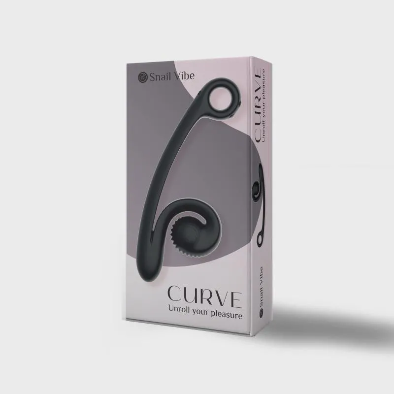 Snail Vibe Curve Duo Vibrator - Schwarz – Bild 4