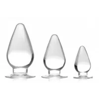 Master Series - Triple Cones 3-teiliges Analplug-Set - Durchsichtig Master Series - Triple Cones 3-teiliges Analplug-Set - Durchsichtig