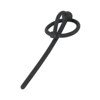 Piss Play: Penisplug mit Eichelring, schwarz Piss Play: Penisplug mit Eichelring, schwarz