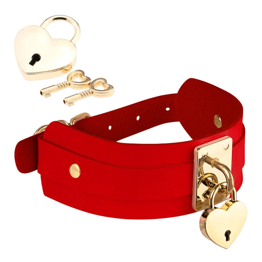 Heart-Lock-Key Collar Heart-Lock-Key Collar