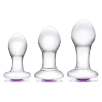 Glas - Bling Bling Glass 3 pc Anal Training Kit Glas - Bling Bling Glass 3 pc Anal Training Kit
