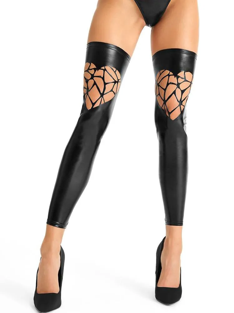 7-Heaven Wetlookstulpen: S532, schwarz (S/M) 7-Heaven Wetlookstulpen: S532, schwarz (S/M)