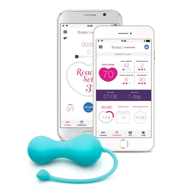 Lovelife by OhMiBod - Krush App Connected Bluetooth Kegel Turquoise Lovelife by OhMiBod - Krush App Connected Bluetooth Kegel Turquoise