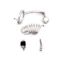Chastity Cage with Screw: Keuschheitskäfig mit 50mm Ring, Dilator und Analplug Chastity Cage with Screw: Keuschheitskäfig mit 50mm Ring, Dilator und Analplug
