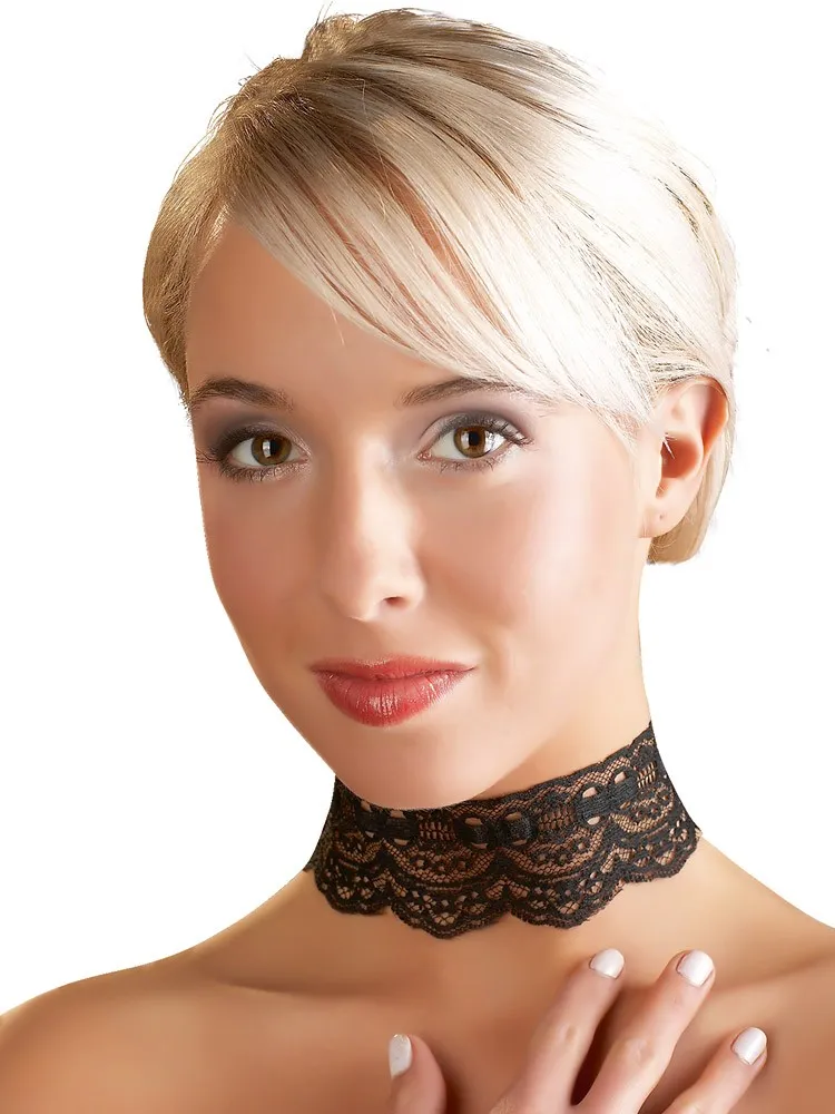 Spitzenhalsband, schwarz Spitzenhalsband, schwarz