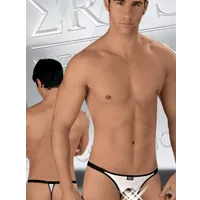 Eros Veneziani Nilo: Funktionsstring, schwarz/weiß (S/M) Eros Veneziani Nilo: Funktionsstring, schwarz/weiß (S/M)