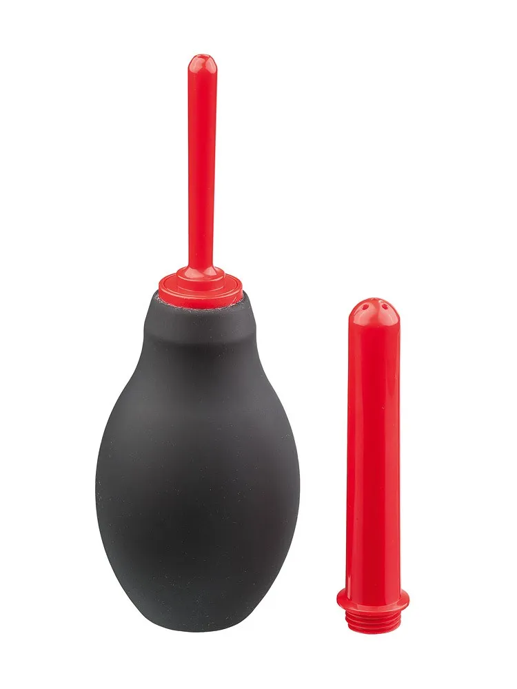 Malesation: Analdusche, schwarz-rot Malesation: Analdusche, schwarz-rot