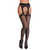 Straps-Strumpfhose in schwarz Straps-Strumpfhose in schwarz