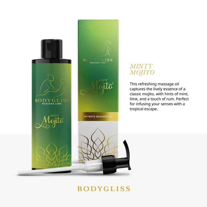 BodyGliss – Massageöl und Gleitmittel in 1 Minty Mojito – 150 ml – Bild 3