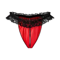 Freizügiger Ouvert-Slip mit Spitzensaum Freizügiger Ouvert-Slip mit Spitzensaum