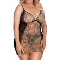 Chemise in Leo-Optik Plus Size Chemise in Leo-Optik Plus Size
