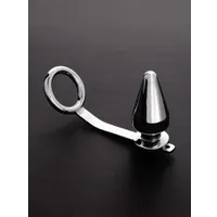 Triune Intruder with C-Ring: Edelstahl-Penis-/Hodenring mit Analplug (45mm) Triune Intruder with C-Ring: Edelstahl-Penis-/Hodenring mit Analplug (45mm)