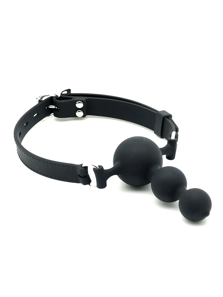 Silikon-Plugknebel, schwarz Silikon-Plugknebel, schwarz