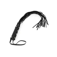 Lederpeitsche mit 19 Riemen, schwarz Lederpeitsche mit 19 Riemen, schwarz