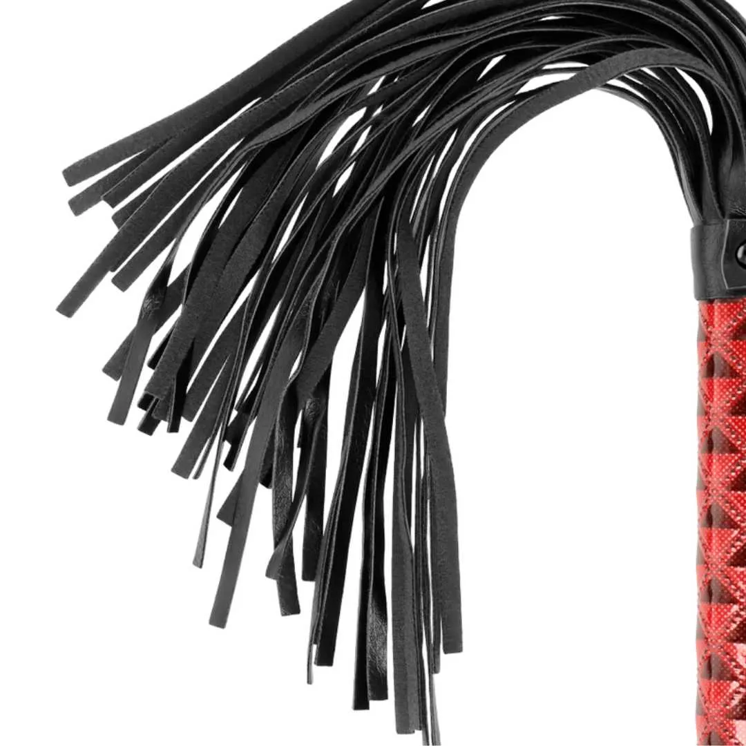 Flogger in rot-schwarz Optik – Bild 3