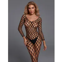 Christine - Netz-Catsuit - Schwarz Christine - Netz-Catsuit - Schwarz