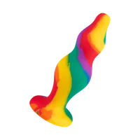 Farbenfroher Analplug aus Silikon, 12 cm Farbenfroher Analplug aus Silikon, 12 cm