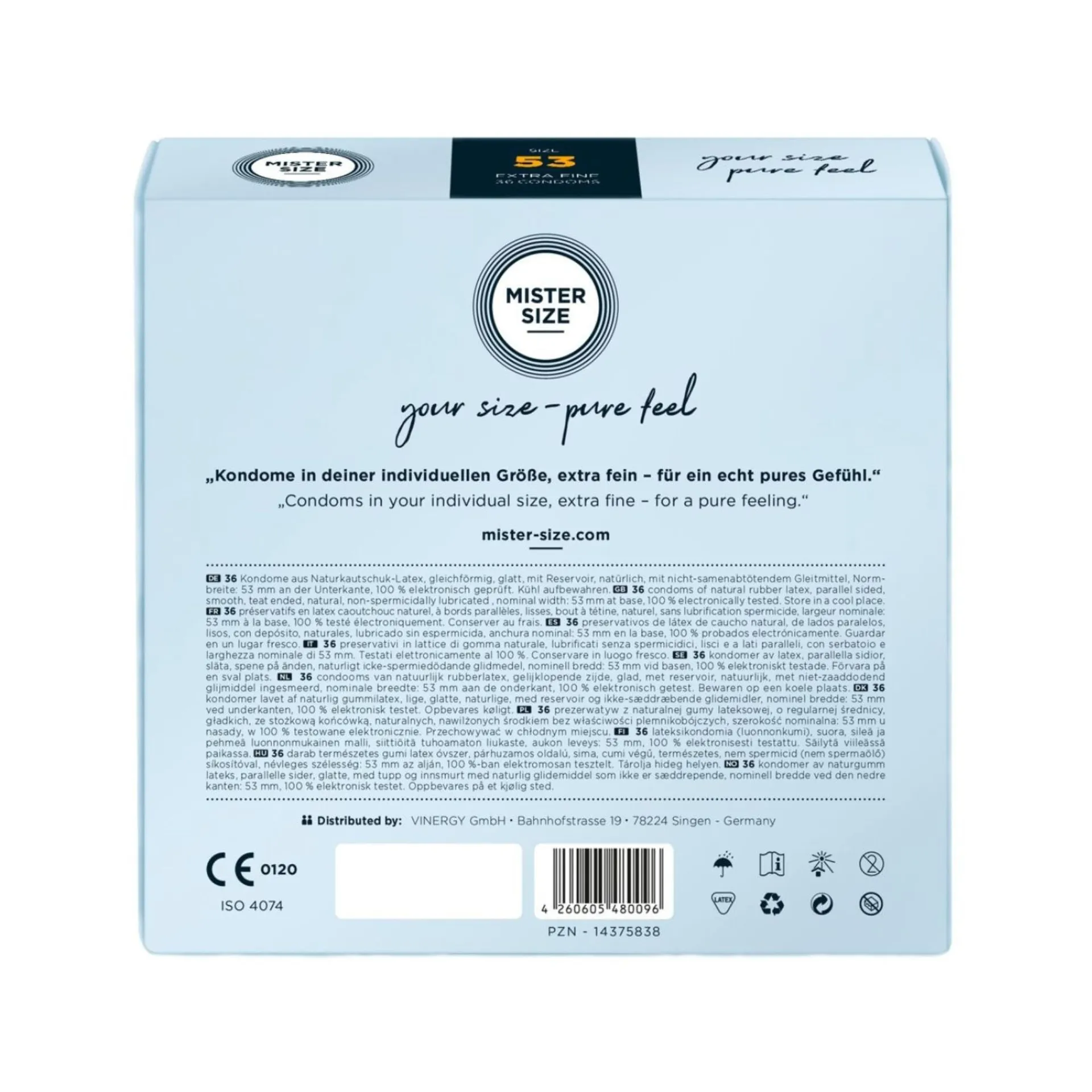 Kondome „53 mm“, transparent, hauchdünn, feucht – Bild 4