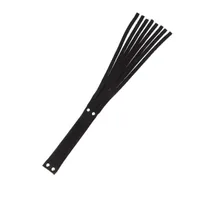 Velourleder-Striemenpeitsche, schwarz Velourleder-Striemenpeitsche, schwarz