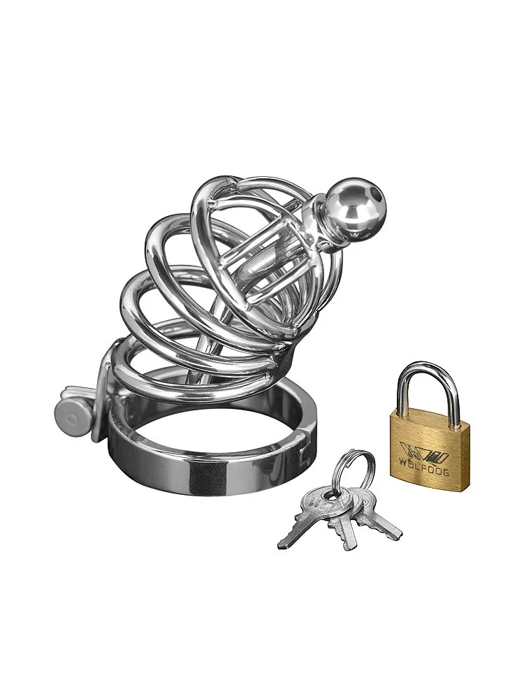 Master Series Asylum 4 Ring Chasity Cage: Edelstahl-Peniskäfig Master Series Asylum 4 Ring Chasity Cage: Edelstahl-Peniskäfig