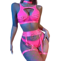 6tlg. Dessous Set neonpink 6tlg. Dessous Set neonpink