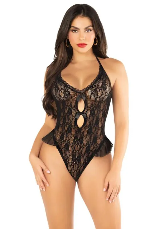 Leg Avenue – Spitzen Teddy Bodysuit – Schwarz Leg Avenue – Spitzen Teddy Bodysuit – Schwarz