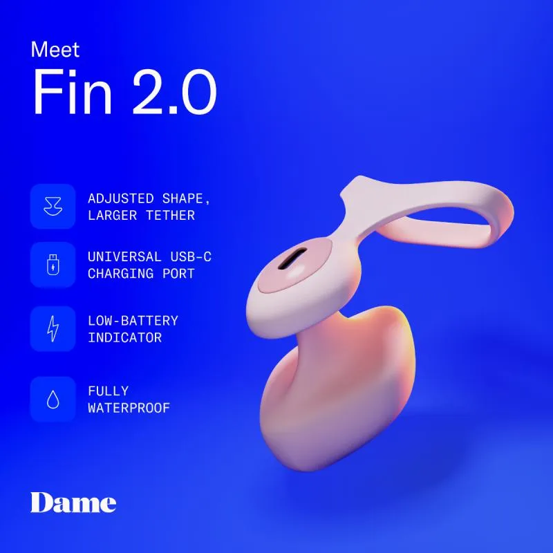 Dame - Fin 2.0 Finger-Vibrator - Quartz – Bild 2