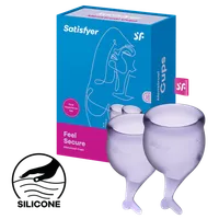 Satisfyer Feel Secure - Menstrual Cup Set, 15 & 20 ml Satisfyer Feel Secure - Menstrual Cup Set, 15 & 20 ml