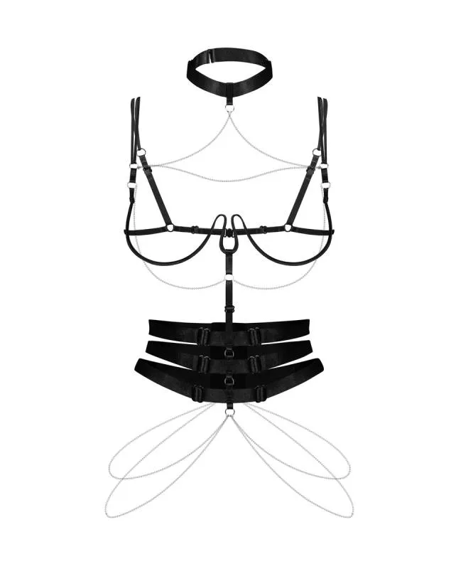 Obsessive – Premisis Harness – Schwarz – Bild 3