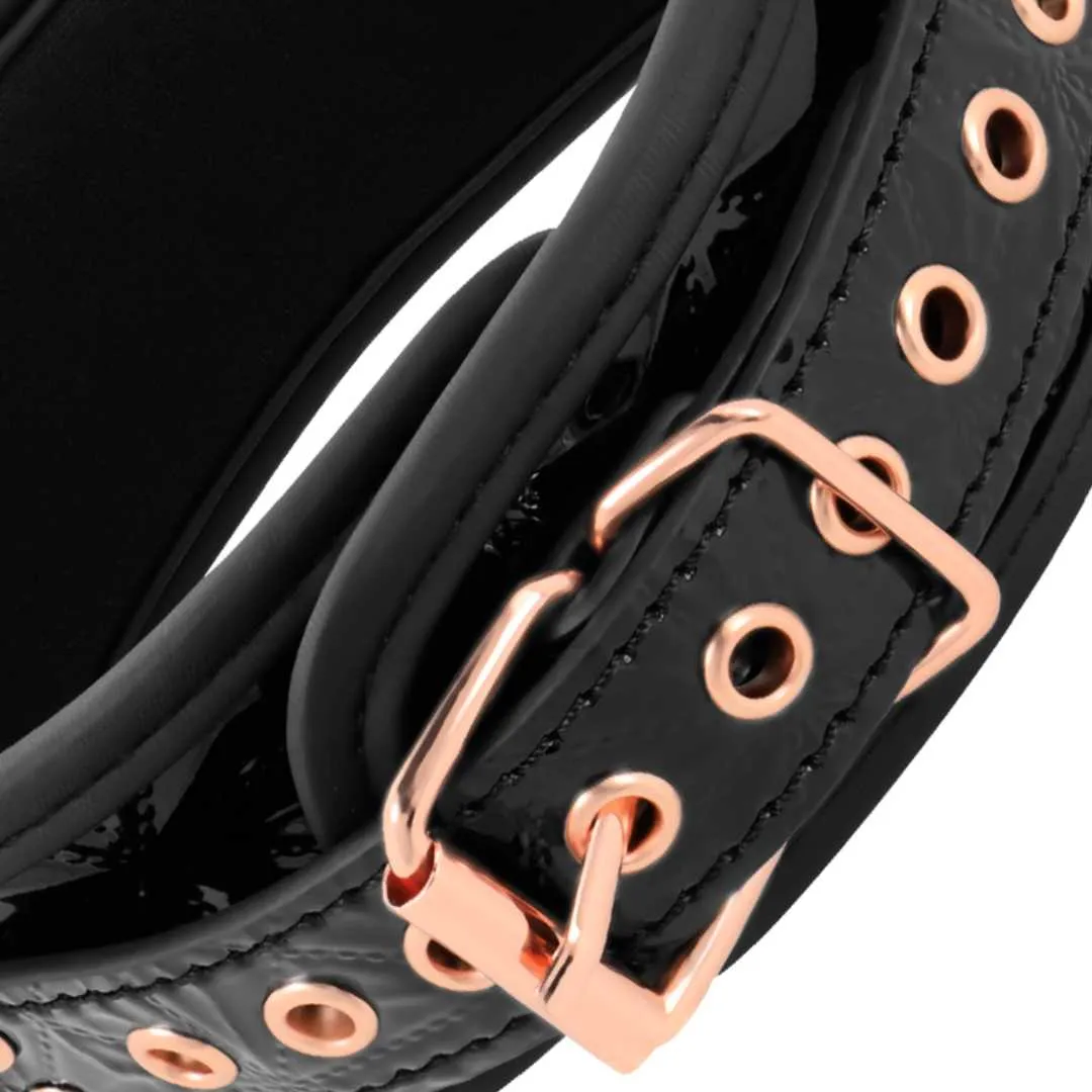 Halsband mit Nippelklemmen in Rosé-Gold – Bild 5