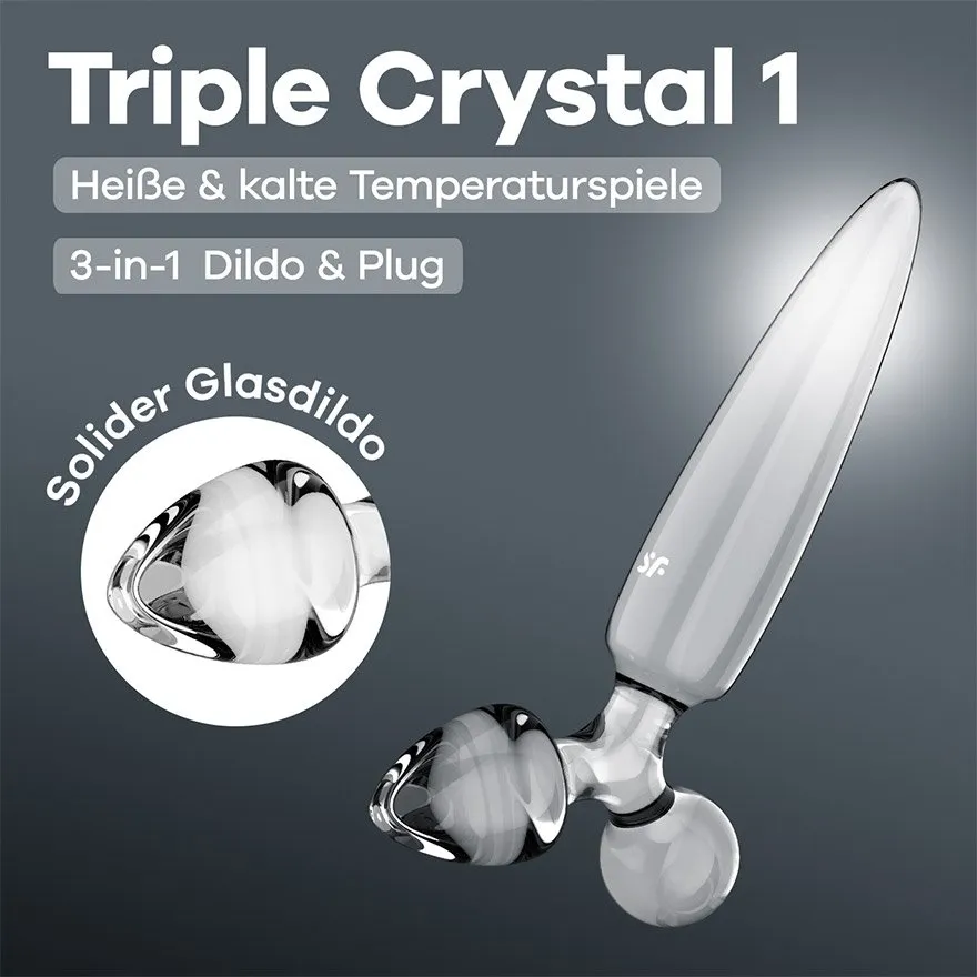 Satisfyer Triple Crystal 1, 21 cm Satisfyer Triple Crystal 1, 21 cm