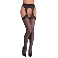 Straps-Strumpfhose in schwarz Straps-Strumpfhose in schwarz