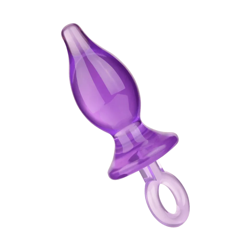 Analplug mit Haltering, 9 cm Analplug mit Haltering, 9 cm