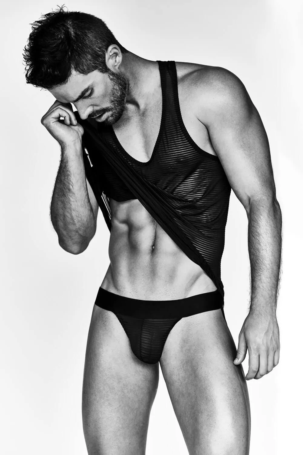 Bracli - Perlseo Tokyo T-Shirt - Sinnliche Herrenunterwäsche Größe M – Bild 3