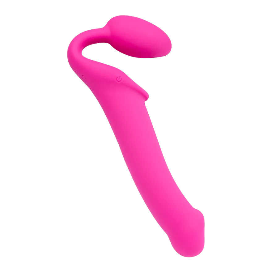 Vibrating Bendable Strap-On - Size L, 34 cm Vibrating Bendable Strap-On - Size L, 34 cm