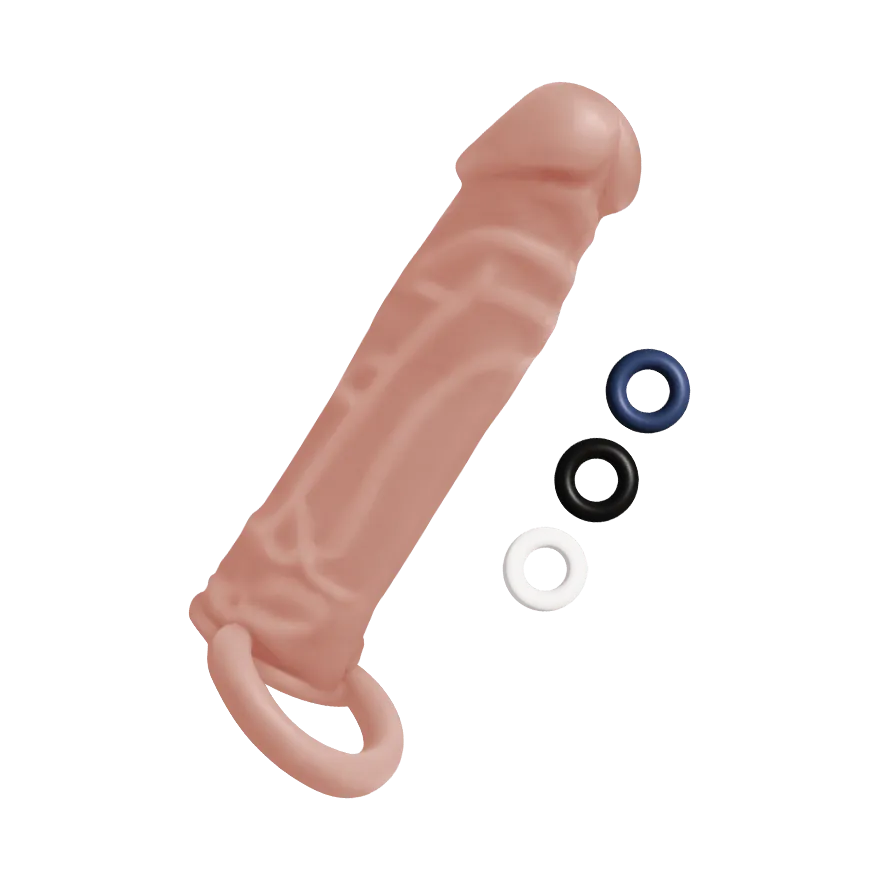 Realistic 1" Penis Extender, 15,2 cm Realistic 1" Penis Extender, 15,2 cm