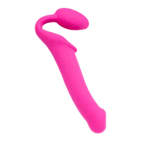 Vibrating Bendable Strap-On - Size L, 34 cm Vibrating Bendable Strap-On - Size L, 34 cm