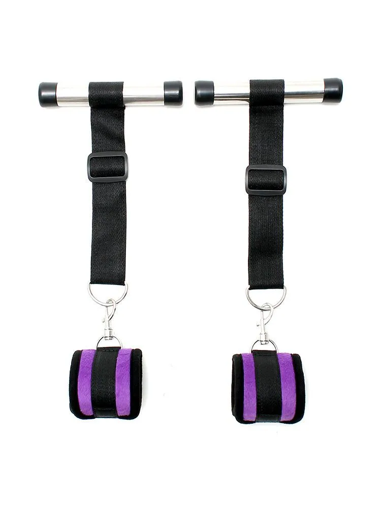 Softbondage Türfessel-Set, lila/schwarz Softbondage Türfessel-Set, lila/schwarz