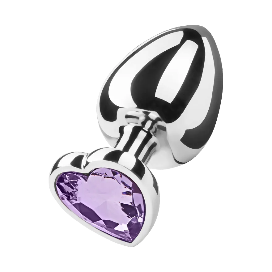 Metall-Analplug mit Kristall, 9,5 cm Metall-Analplug mit Kristall, 9,5 cm