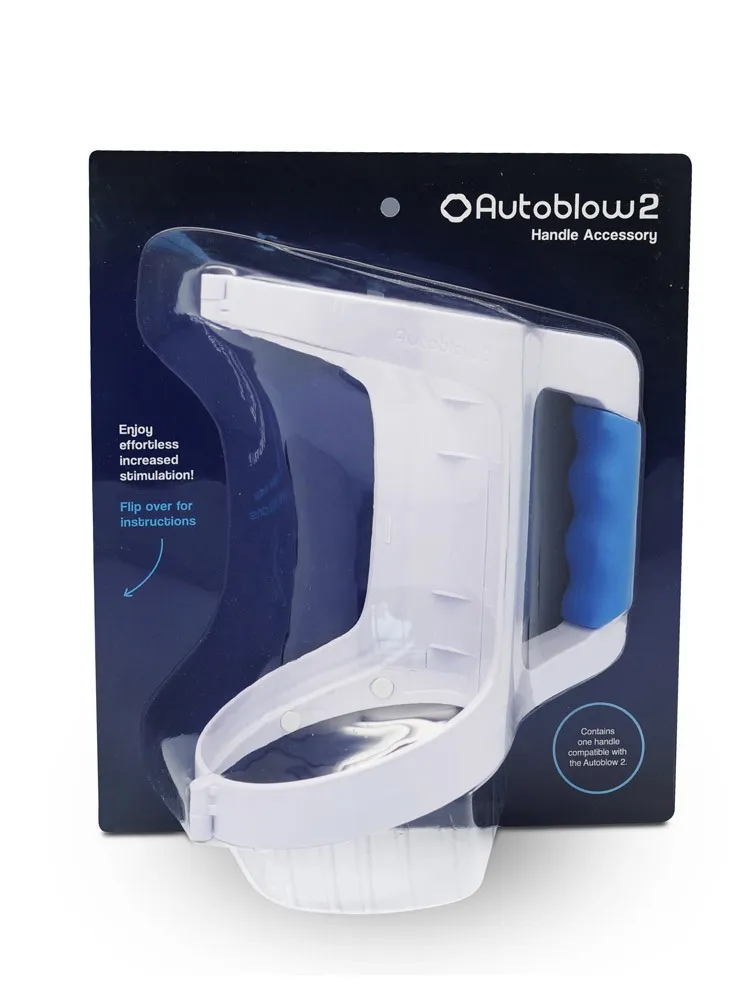 Easy Grip Handle: Griff für Autoblow 2 Masturbator, weiß/blau Easy Grip Handle: Griff für Autoblow 2 Masturbator, weiß/blau