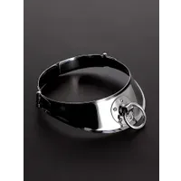 Triune Locking Men's Collar with Ring: Edelstahl-Halsfessel (S/M) Triune Locking Men's Collar with Ring: Edelstahl-Halsfessel (S/M)