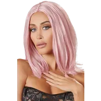 Longbob Perücke rosa Longbob Perücke rosa