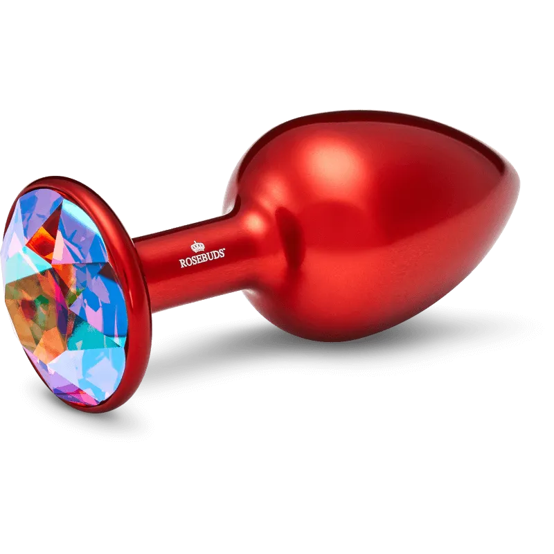 Rosebuds™ - Medium Alu Rot Kristall Rosebuds™ - Medium Alu Rot Kristall